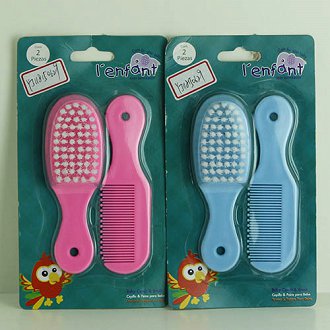 2pcs Babies Comb & Brush Set