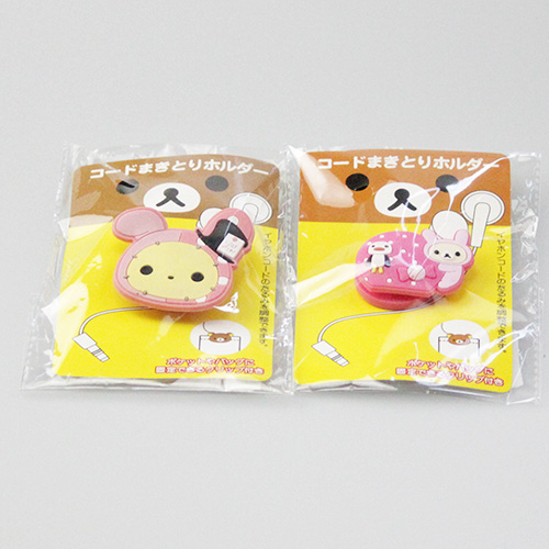 Cartoon PVC Soft Rubber Headset Bobbin Winder