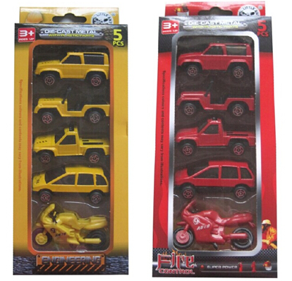 PP car model toy set of 5