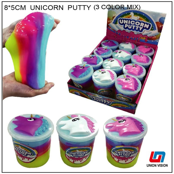 Unicorn tri-color extra-large bottle of PUTTY