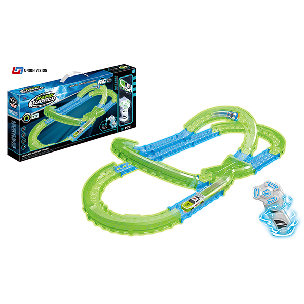 High speed remote luminous rail car