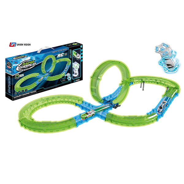 High speed remote luminous rail car