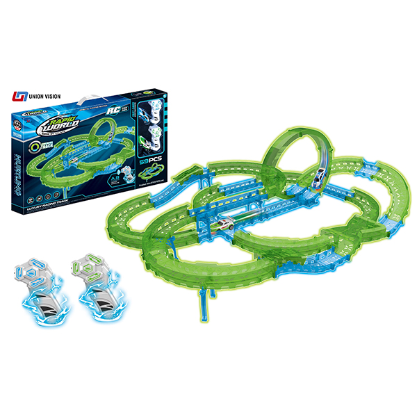 High speed remote luminous rail car
