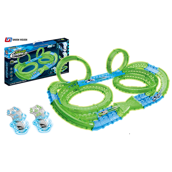 High speed remote luminous rail car