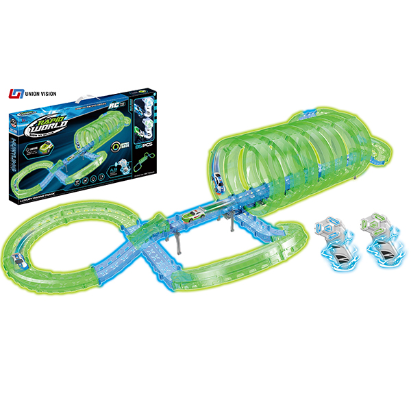 High speed remote luminous rail car