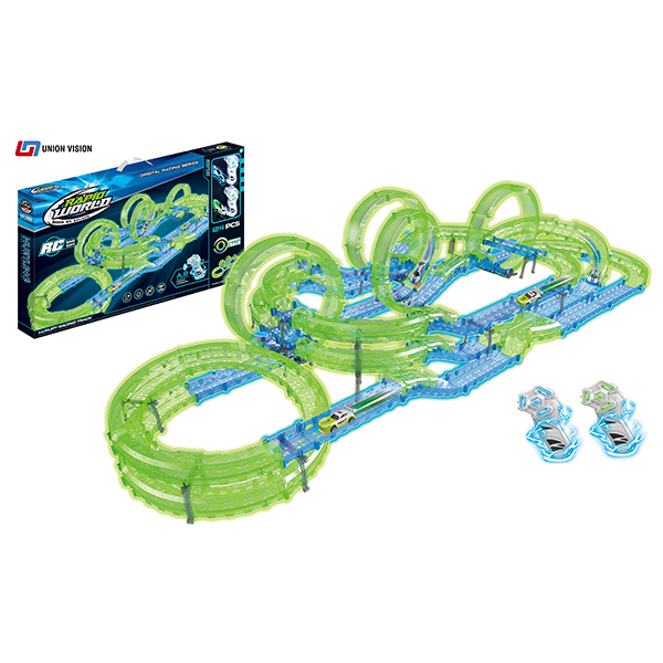 High speed remote luminous rail car