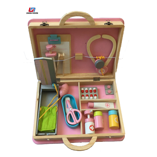 Wooden children Medical box