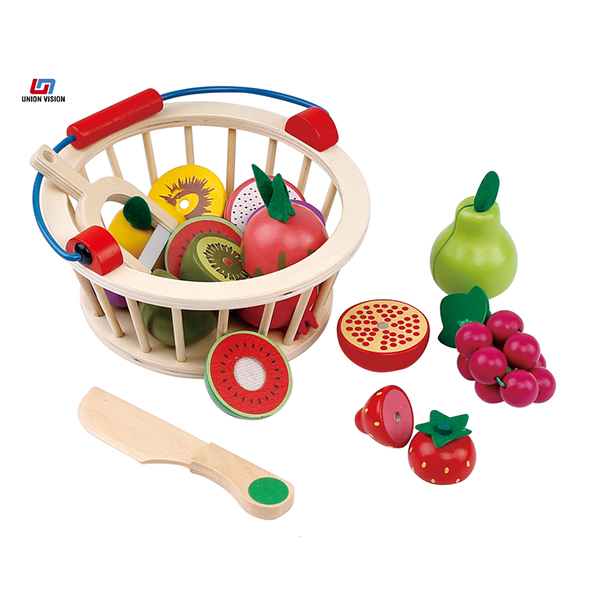 Wooden children fruit basket. 12pcs