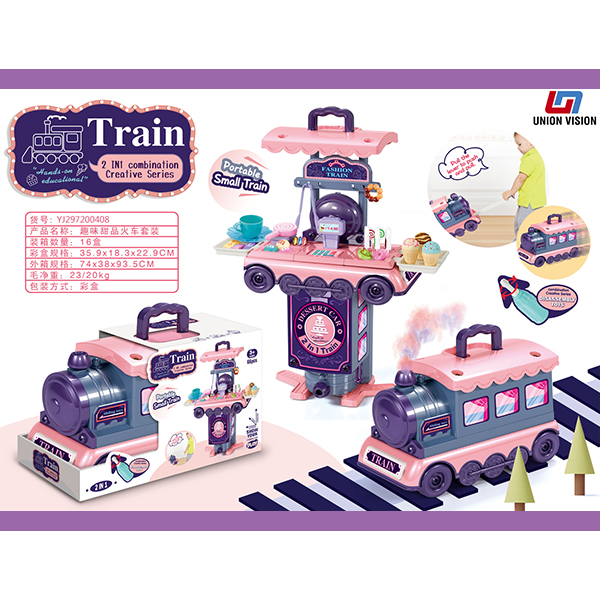 Disassembling and assembling the dessert train