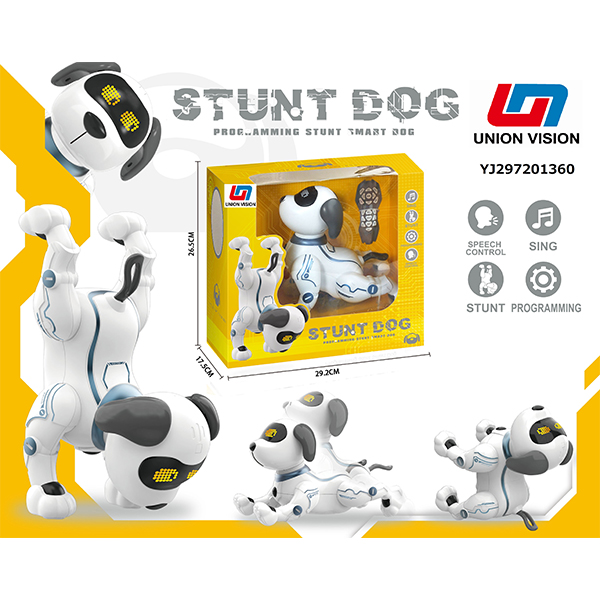 Remote control intelligent programming stunt Dog