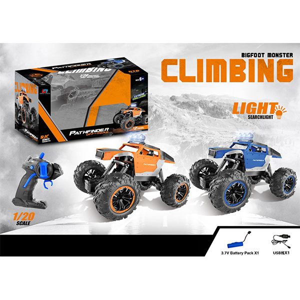 Four-channel climbing car