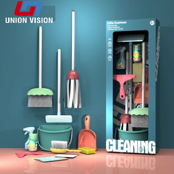 A 12-piece cleaning suit			