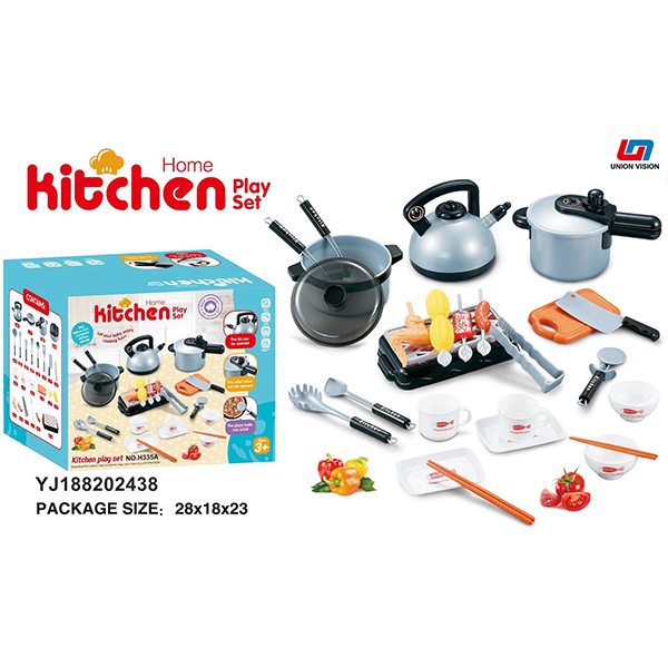 Silver kitchen set of 35 pieces