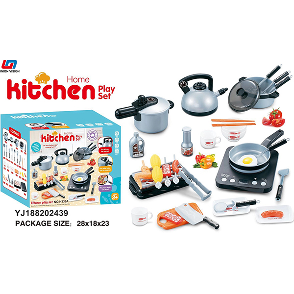 Silver kitchen set of 36 pieces