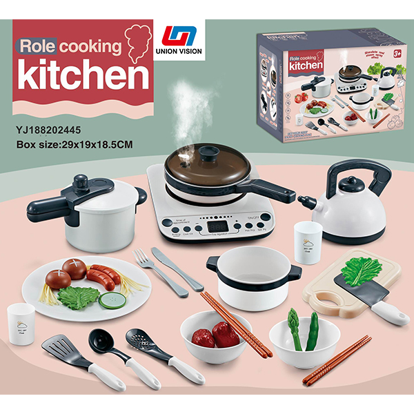 29 sets of white kitchen utensils and appliances for spray induction cooker