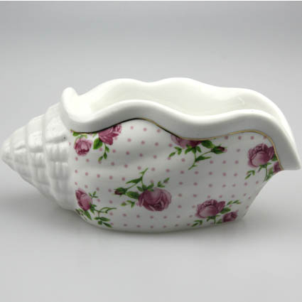 Ceramic Conch Soap Case Container