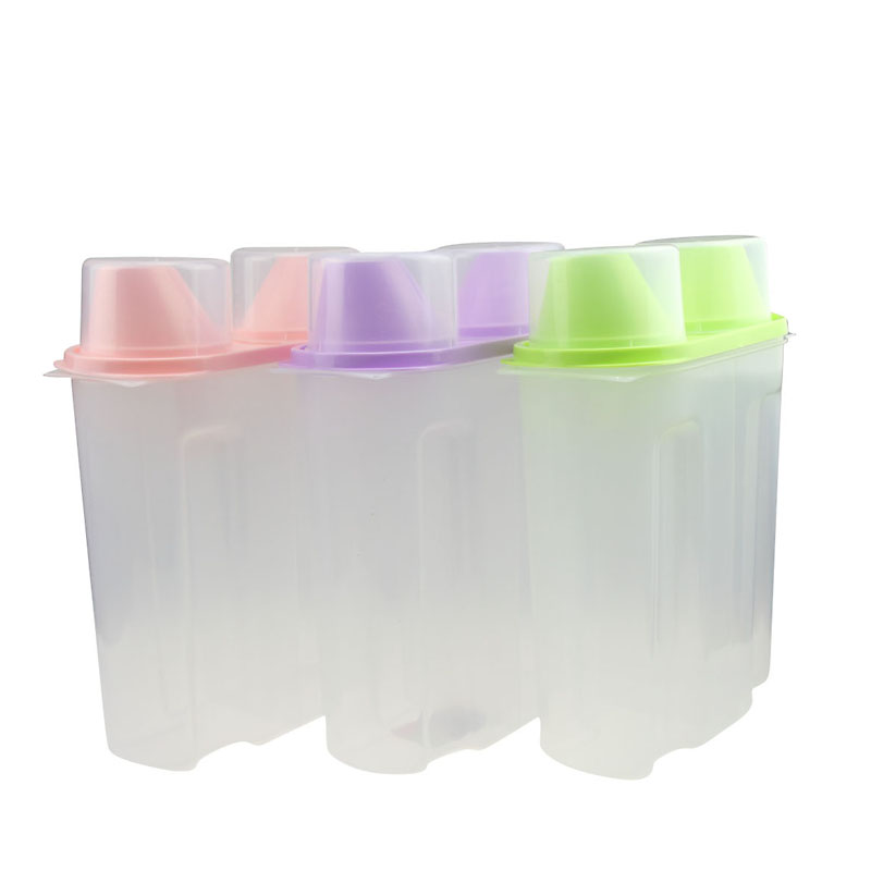 131oz Airtight See-through Plastic Container with Lid for Granules/ Beans/Peppers