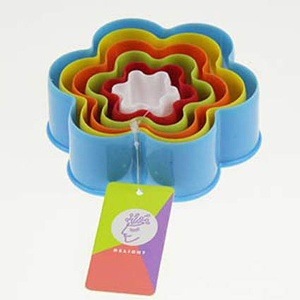 6pcs Biscuit Mould Set In Flower Shape
