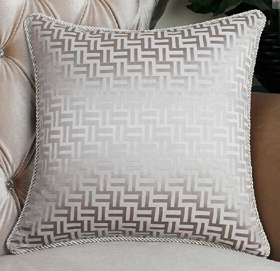 European Style Jacquard Pillow, Cushion, Bed Cushions, Containing Pillow Core, Single, 18' x 18'