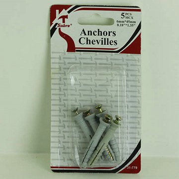 5PCS Anchor Chevilles Set