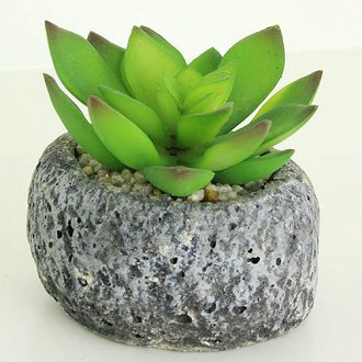 Artificial Bonsai with Stone Pot