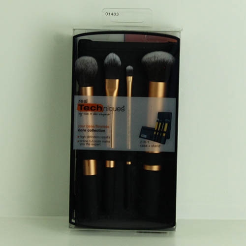 Professional 4 Pcs Black Synthetic Kabuki Flat Foundation Brush Single Makeup Cosmetic Brush