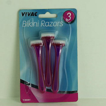 3PCS Bikini Razor, Pink