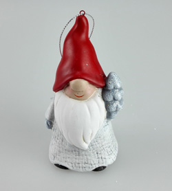 4.33 inch Christmas ceramic namecard holder