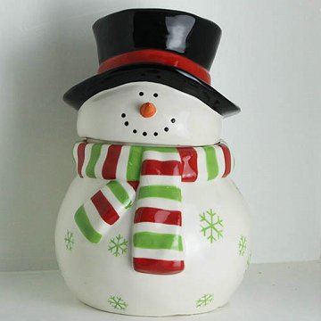 11 inch Christmas Ceramic Storage Tank