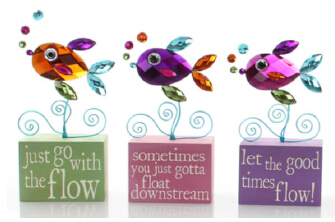 Fish Single Message Blocks home decoration