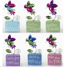 Hummingbird Single Message Blocks home decoration