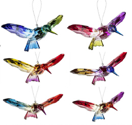 Rainbow Hummingbird Ornament