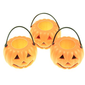 Halloween Mini Pumpkin Basket Set of 3