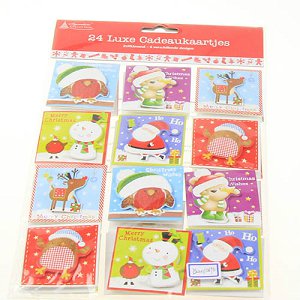 Christmas Mini Gift Card Set of 24